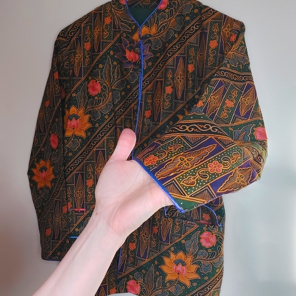 Cotton batik-style jacket - Picture 7 of 11